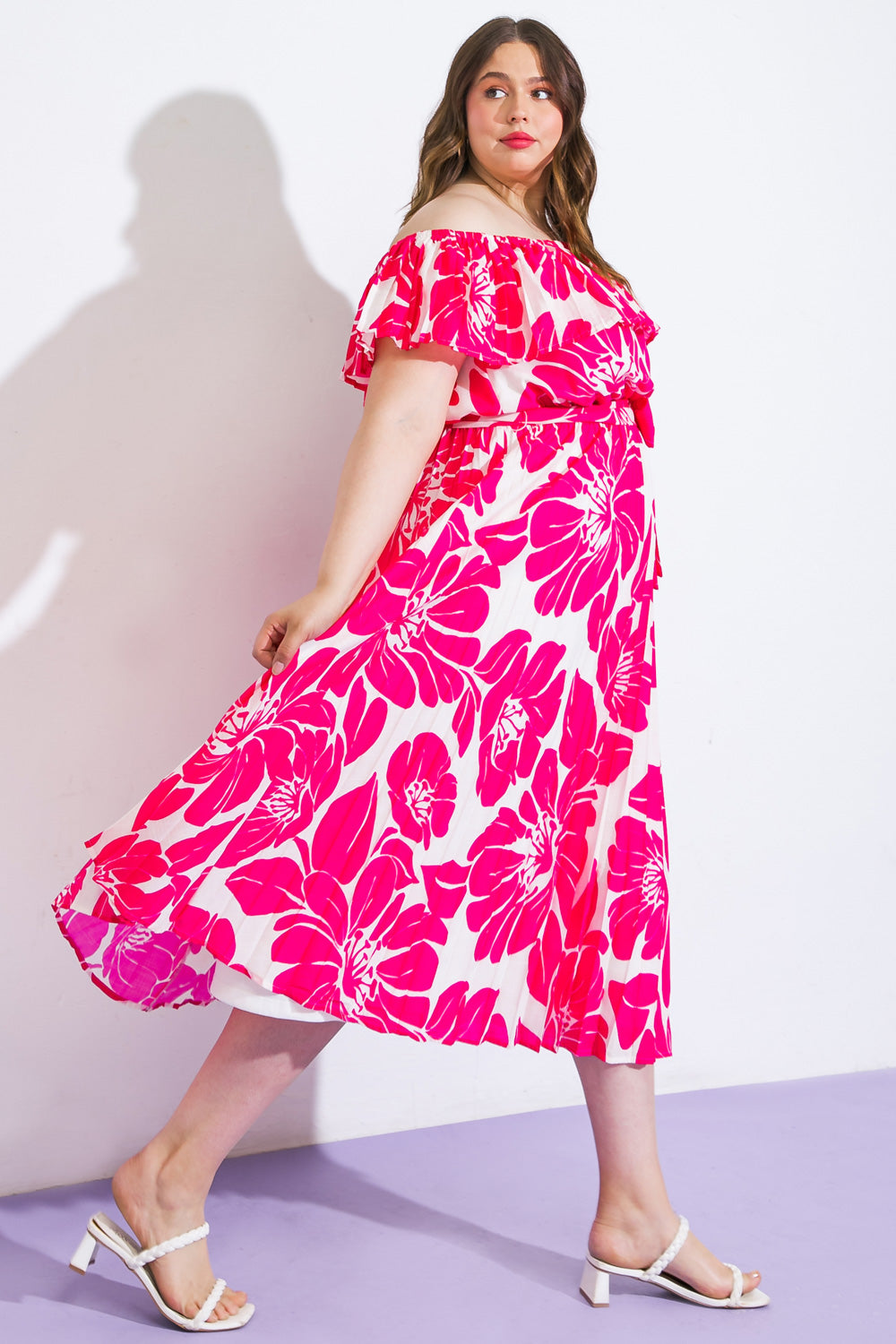 LOVE SCRIPT WOVEN MIDI DRESS Flying Tomato